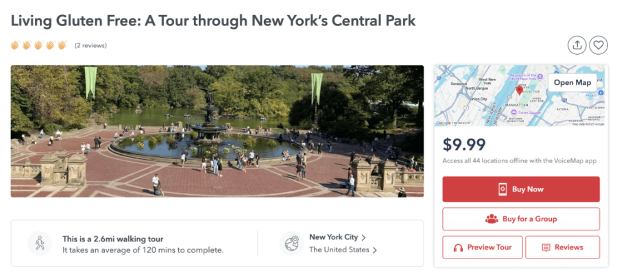 Gluten Free Voice Map Tour