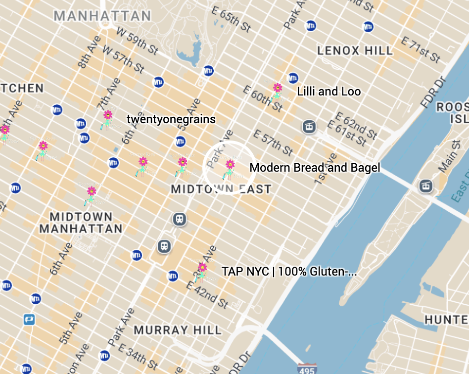 Modern Bread and Bagel Map Modern Bread and Bagel Map