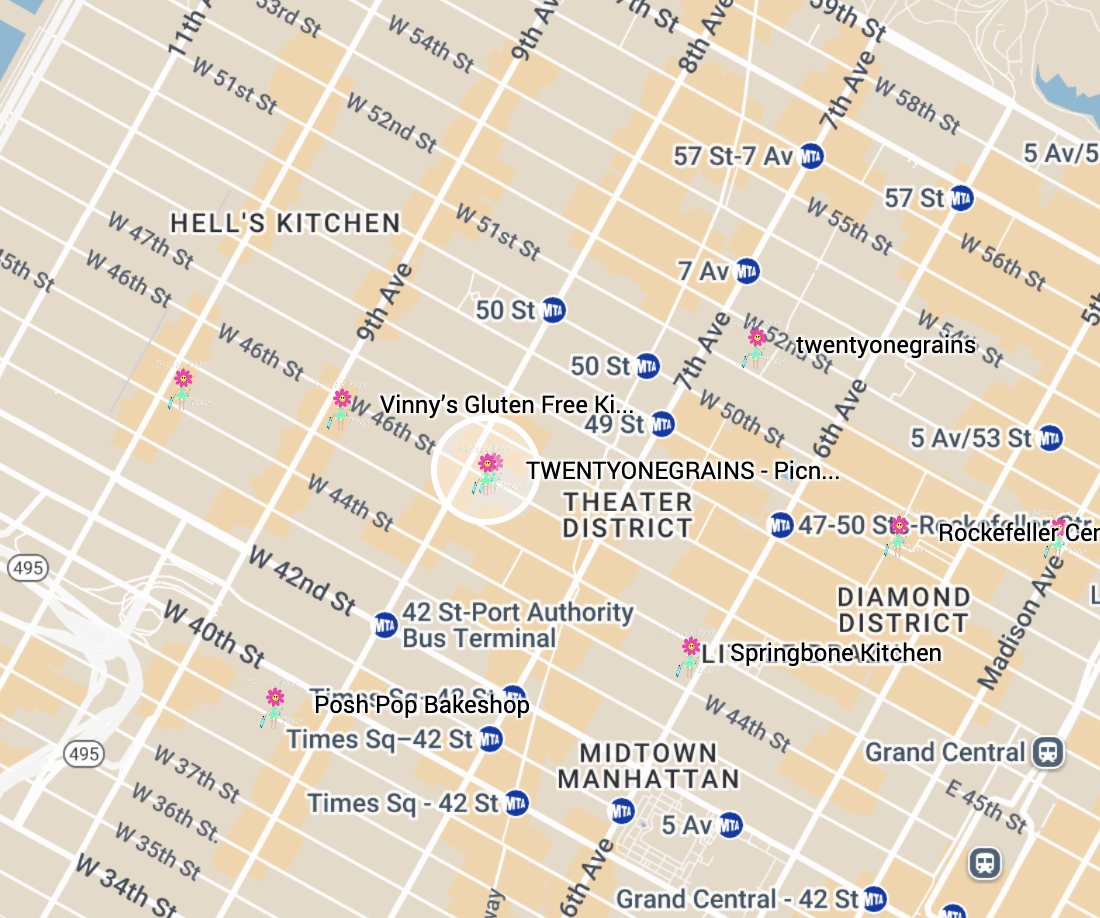 Twenty One Grains Map Twenty One Grains Map