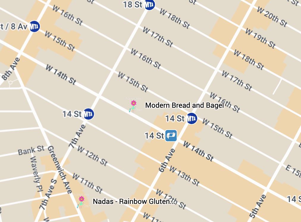 Modern Bread & Bagel Map Modern Bread & Bagel Map