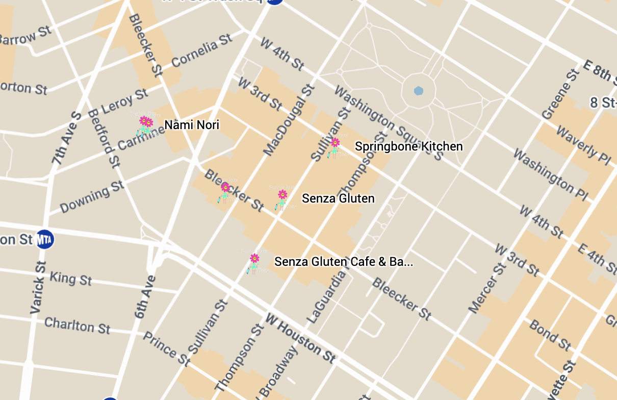 Senza Gluten Map Senza Gluten Map