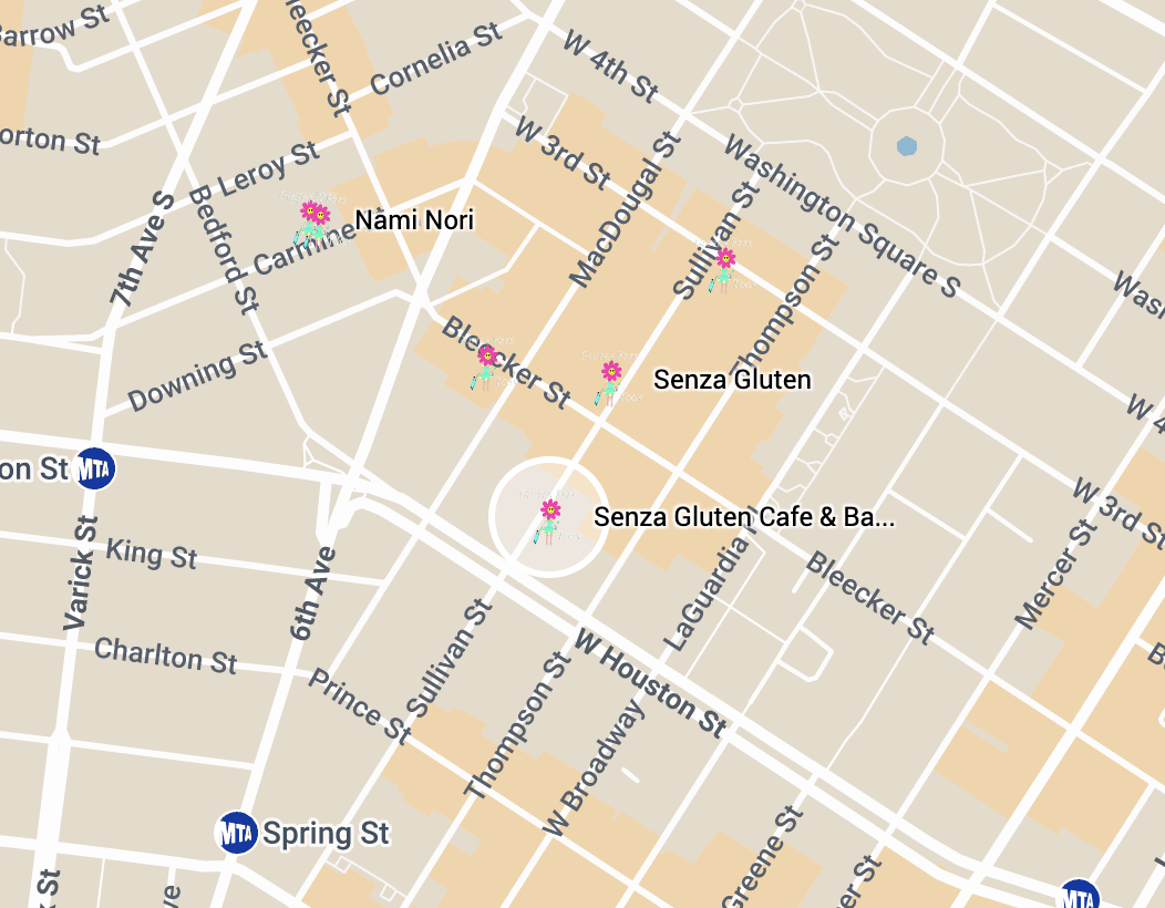 Senza Bake Map Senza Bake map