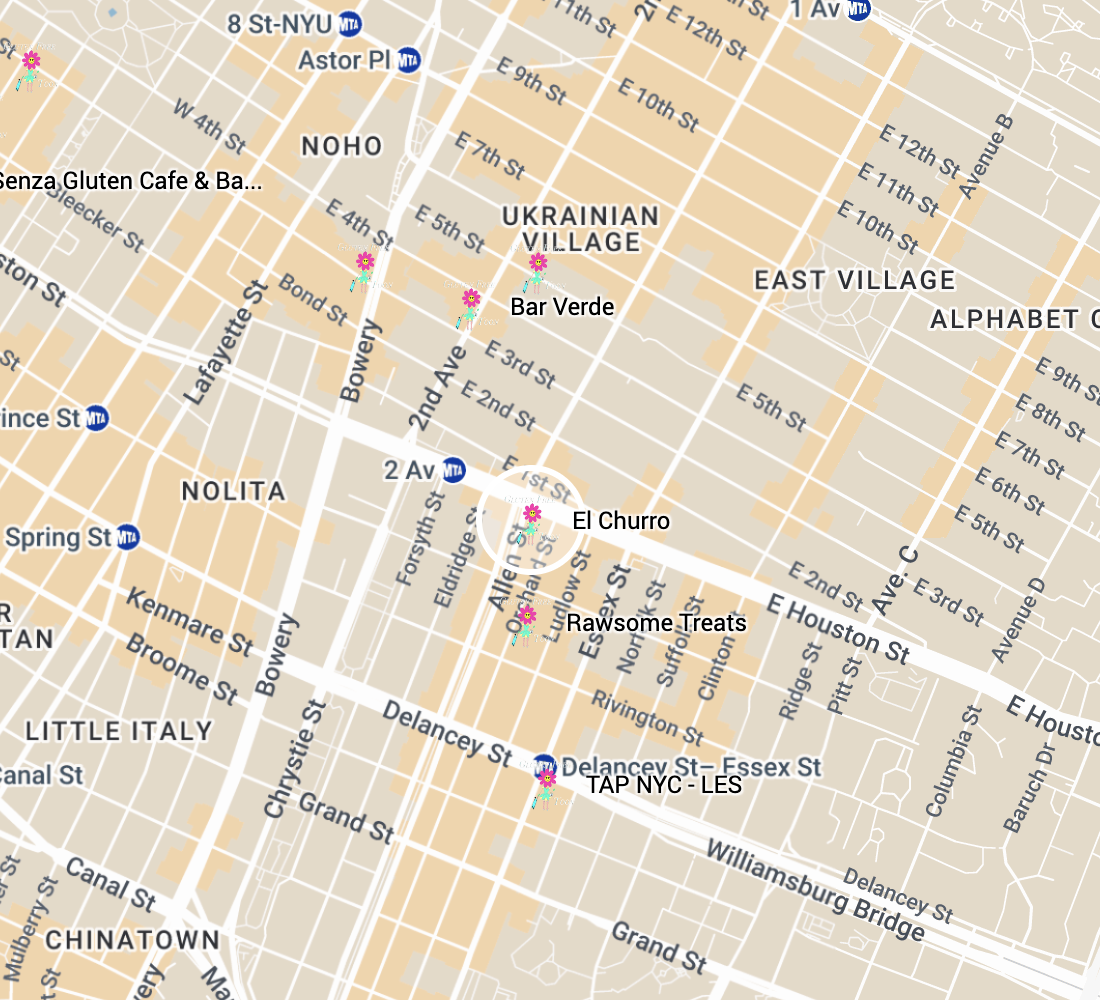 El Churro Map El Churro Map