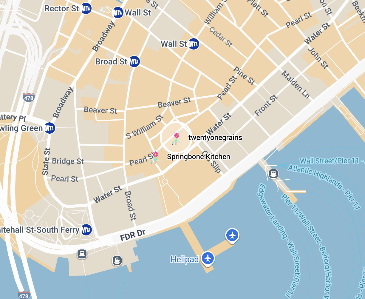 100 Pearl St, New York, NY 10004 (Urbanspace by Pearl and Hanover Sq)