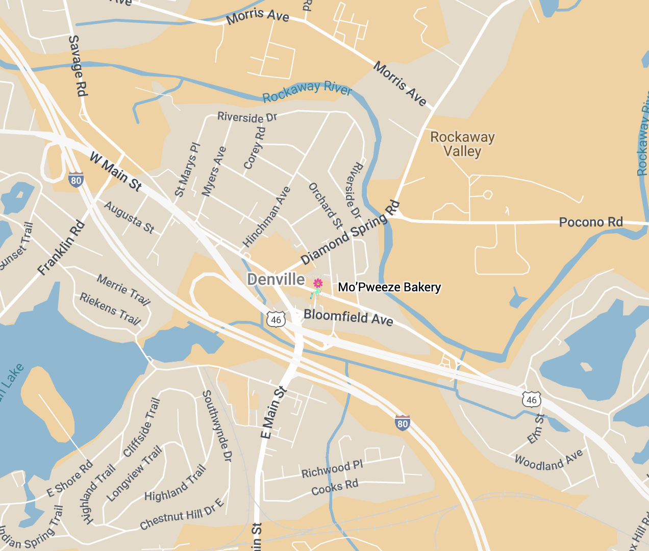 Mo’Pweeze Bakery Map Mo’Pweeze Bakery Map