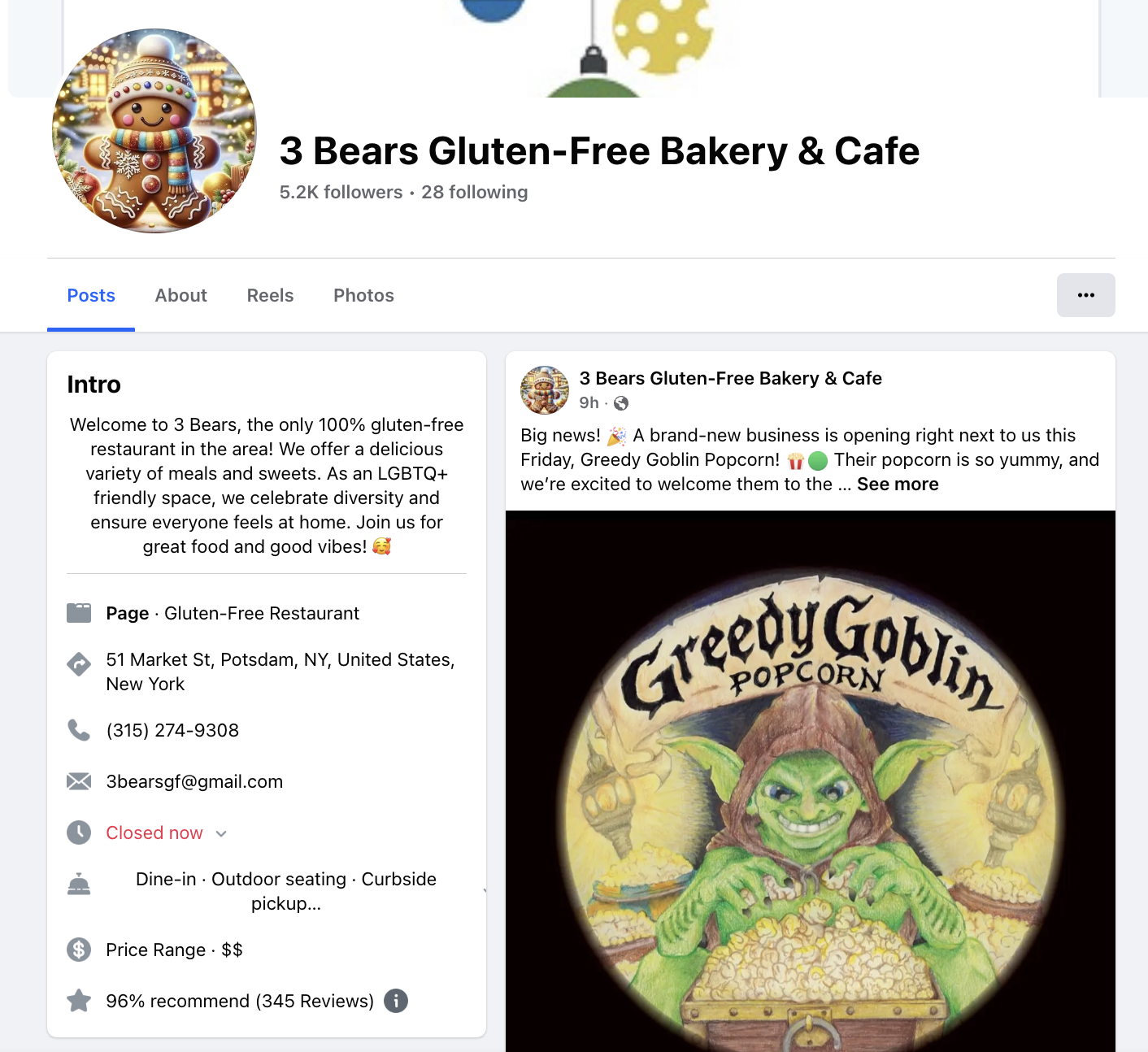3 Bears Gluten-Free Bakery & Cafe