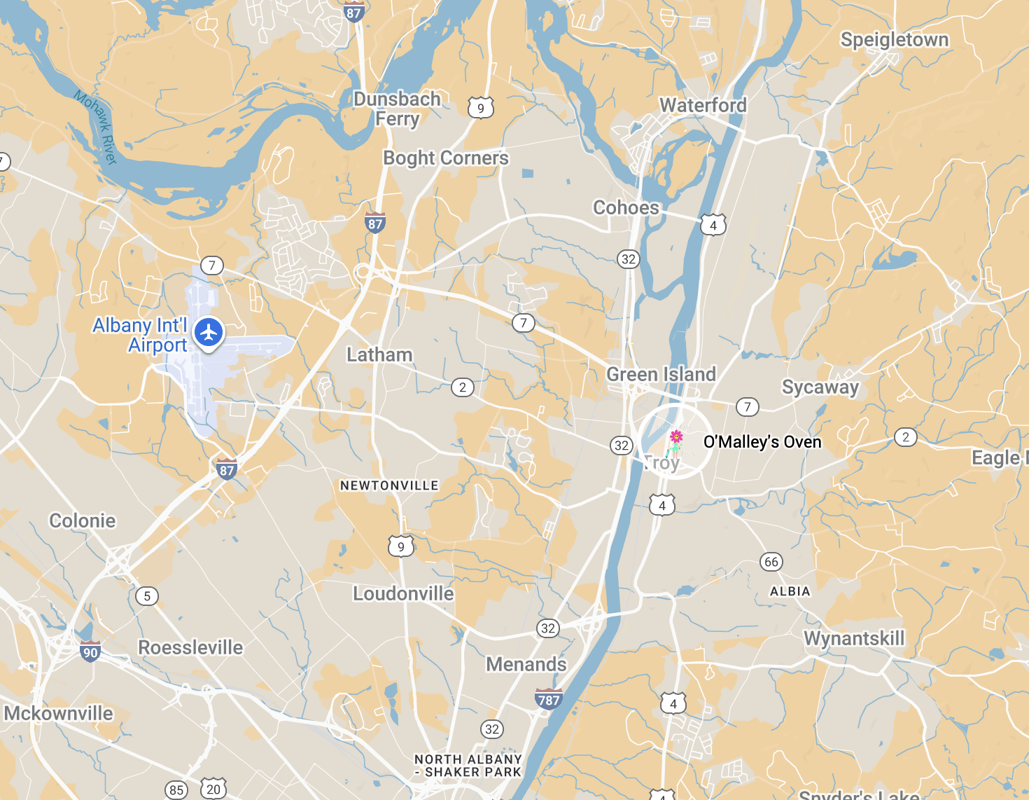 O’Malley’s Oven Map