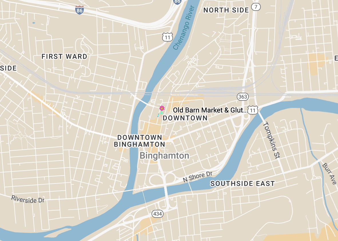 Old Barn Market and Gluten Free Bakery Map