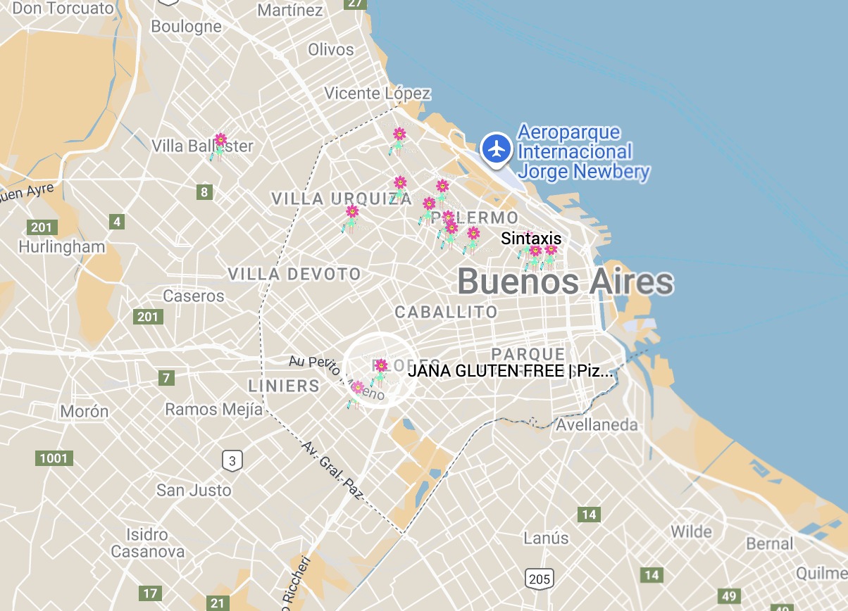 JANA GLUTEN FREE | Pizzeria Map JANA GLUTEN FREE | Pizzeria Nao