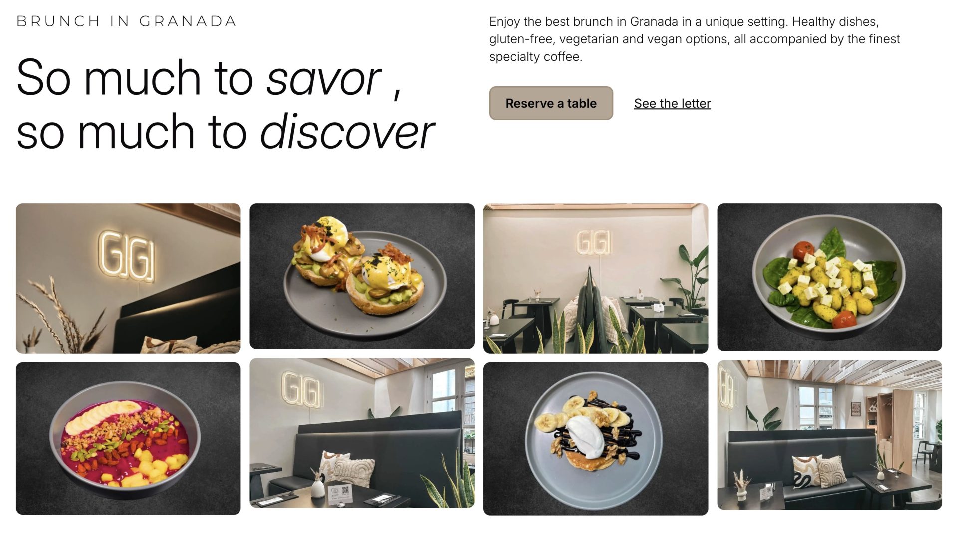 GIGI - Restaurante de Brunch (Gluten-free + Veggie) Granada GIGI - Restaurante de Brunch (Gluten-free + Veggie) Granada