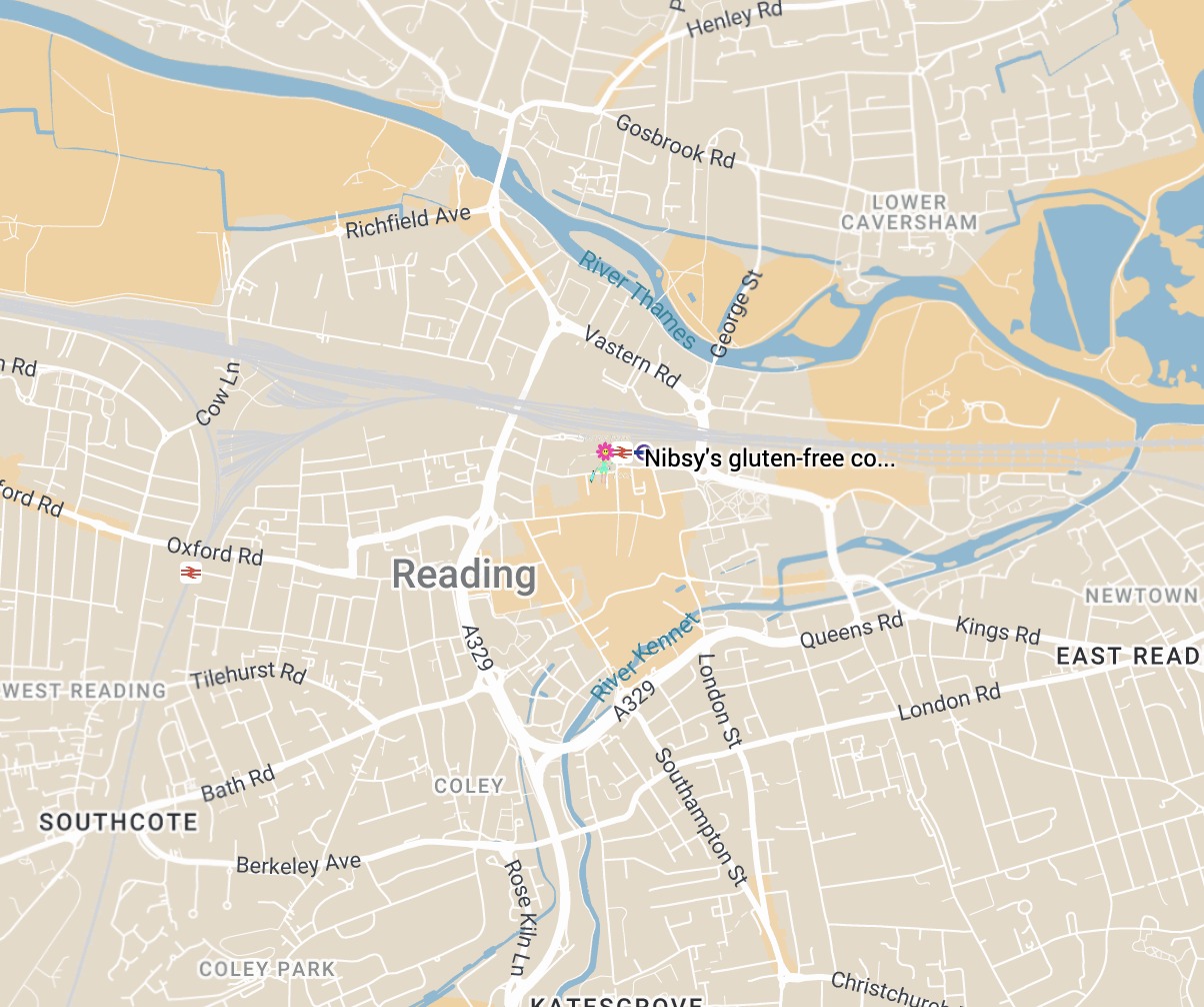 Map Nibsy's gluten-free coffee/cake trailer Map